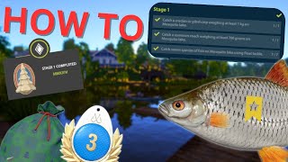 HOW TO COMPLETE quotNEW YEARS CHALLANGEquot STAGE 1 NON PREMIUM Russian fishing 4 [upl. by Vial821]