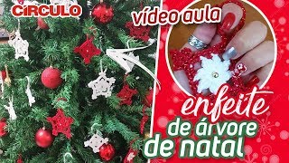 Enfeite de Árvore de Natal em Crochê  Carla Cristina amp Crochet HD [upl. by Asereht992]