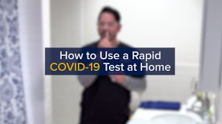 How to Do an AtHome COVID19 Rapid Antigen Test Correctly [upl. by Yxel793]