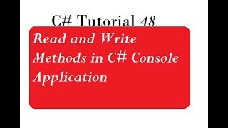 Read and Write Method in C Console Application [upl. by Bengt288]