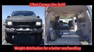 Camper Van Build interior makeover more spaceroom  Weight distribution for better handling [upl. by Austin]