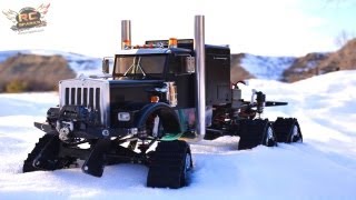 RC ADVENTURES  HD OVERKiLL  6WD Tracks 5 Motors 5 ESCs PURE POWER SEMi TRUCK [upl. by Boor]