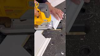 Baseboard trick installation around obstacles 👉 Gpr3Carpentry🔨 viralvideo carpentry tools tips [upl. by Hares468]