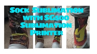 Sawgrass Sublimation Printer SG500  How to Sublimate a Pair of Socks [upl. by Anelac374]