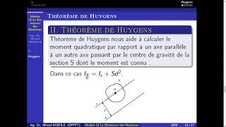 RDM S5Moment polaire et théorème de Huygens [upl. by Harutak]