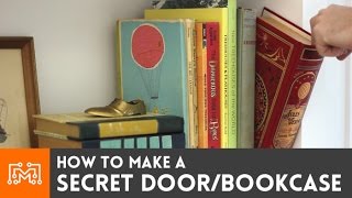 How to make a secret door  bookcase  I Like To Make Stuff [upl. by Suivatnad290]