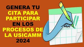 Soy Docente GENERA TU CITA PARA PARTICIPAR EN LOS PROCESOS DE LA USICAMM 2024 [upl. by Quartus622]