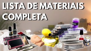 ✅ MATERIAL PARA EXTENSÃO DE CILIOS  LISTA COMPLETA PARA INICIANTES [upl. by Nyleaj]