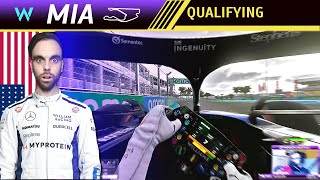 F1 2024 Full Career Mode MIAMI GP  Qualifying  Williams FW46 [upl. by Danita116]