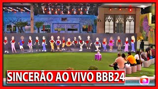 💥BBB 24 4º Sincerão AO VIVO Big Brother Brasil AO VIVO BBB24 [upl. by Adnawed]