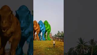 Big dinosaur Jurassic chase Trex part369 dinosaurtrending jurassicworld vfxshorts dinosour [upl. by Rossy]