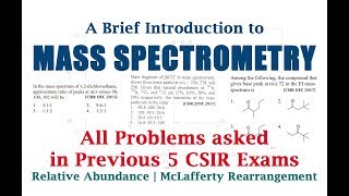 Mass Spectrometry  McLafferty Rearrangement  Problems asked in previous 5 CSIR Exams [upl. by Ailina]