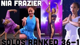 Dance Moms  Nia Frazier Solos Ranked 361 [upl. by Madea]