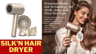 Silkn Hair Dryer I SilkyAir Pro I Premium Water Ionic Blow Dryer with Diffuser and Concentrator [upl. by Rozalin]