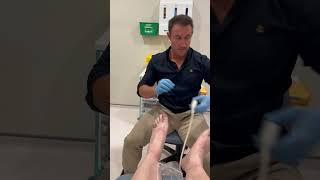 Ultrasound guided corticosteroid injection to the metatarsal cuboid joint for osteoarthritis [upl. by Cleodell]