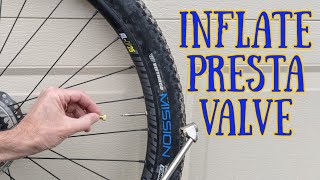 How to Inflate a PRESTA Valve at a Service Station [upl. by Doss]