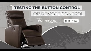 Troubleshooting a broken recliner  testing the button control or remote control [upl. by Zampardi]