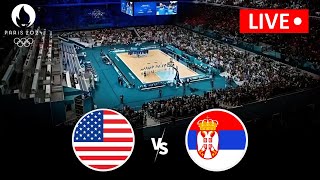 LIVE🔴 USA vs SERBIA  Basketball  SEMIFINAL  Olympic Games Mens [upl. by Eatnuahs]