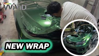 WE WRAPPED THE WRX  ViVvid Vinyl [upl. by Anauqcaj]