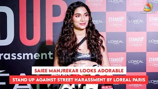 Saiee Manjrekar Looks Adorable At Standup Against Street Harassment By Loreal Paris saieemanjrekar [upl. by Manny]