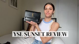 YSL SUNSET REVIEW  WHATS IN MY BAG  jenna evangelia [upl. by Decima]