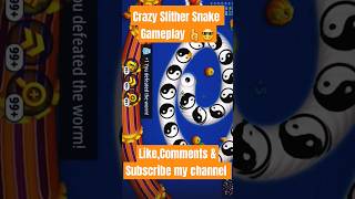 WORMSZONEIO 🐍 Crazy Slither Snake Hunting Gameplay 🤓👍 shorts ytshorts gaming youtubeshorts [upl. by Shaylah]