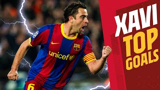 XAVI HERNÁNDEZ TOP GOALS 💙❤️🔥 [upl. by Sakiv]