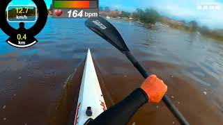 Epic V12 Surfski Gen 3 versus K1 Kayak  speed comparison [upl. by Corabelle434]