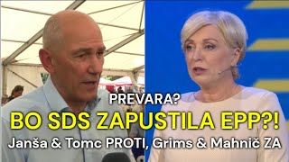 Bo SDS zapustila EPP – Janez Janša amp Romana Tomc PROTI – Izdaja volivcev  Film Politika Slovenije [upl. by Kirwin]