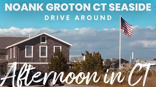 Noank Groton CT beautiful New England town driving around the seaside [upl. by Akitan]