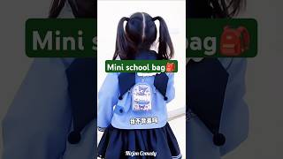 Mini School bag 🎒😂  mini wood toywood working art skill  hand crafts  shorts school bag fun [upl. by Eiloj]