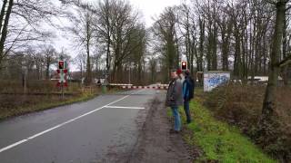 Spoorwegovergang Gronau D  Railroad crossing  Bahnübergang [upl. by Budwig]