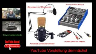 Pronomic M502U mit Pronomic CM22 mein YouTube Tonstudio [upl. by Harberd]