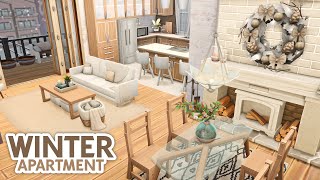 Modern Winter Apartment  The Sims 4 Speed Build Apartment Renovation [upl. by Etyak866]