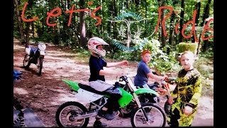 Taking the dirt bikes to ride with fans at their house These kids can ride [upl. by Gervase829]