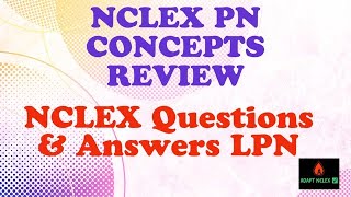 NCLEX Questions and Answers with Rationale  NCLEX Concepts LPN  ADAPT NCLEX Review [upl. by Edlihtam882]