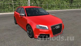 Audi A3 S3 RS3 8P Beamng Drive MOD Test  DOWNLOAD [upl. by Hansel]