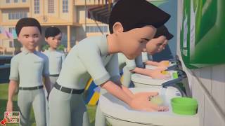 Dettol Hand Sanitizer AD Dettol Warriors Cartoon TVC 2018 [upl. by Wester]