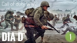 Call of duty WW2  Desembarco de Normandia Ep 1 Juanal7 [upl. by Santiago]