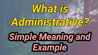 What is Area of Administrative  Administrative in Geography Administrative meaning with example [upl. by Ehpotsirhc5]