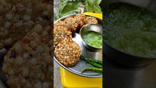 Crispy shabudana vada in air fryer trending shortfeed shorts yummy foodlover navratri tasty [upl. by Jerusalem]