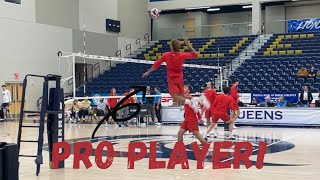 How D1 MENS Volleyball Players WarmUp [upl. by Aytnahs361]