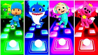 Pocoyo 🆚 Baby Shark 🆚 Cocomelon 🆚 Pinkfong 🎶 Who ls Best [upl. by Huggins490]