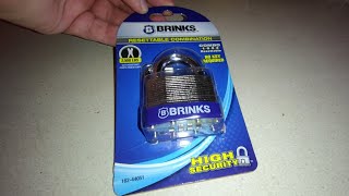 The Brinks 16244051 quotHigh Securityquot Resettable Combination Lock Is not so secure [upl. by Ardnazil229]