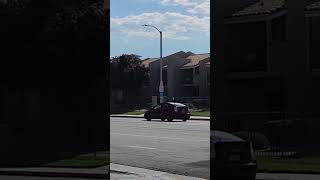 speeding past a School Bus dropping off CHILDREN IN LANCASTER shorts [upl. by Garnette]