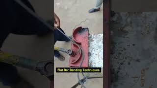 Get Creative With Flat Bar Bending Techniques shortsteelgrill welding steel weldingbilalsteel [upl. by Dlared]