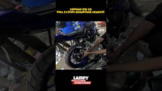 Yamaha R15 V3 Full System Akrapovic Exhaust 🔥 viralvideo akrapovic yamahar15v3 fullsystemexhaust [upl. by Rettke10]