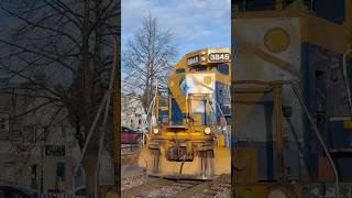 Necr woodchip train with an INSANE lash up with necr 3845 and 3015 painted in the veterans scheme [upl. by Clava]