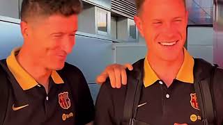 🔴🔵Fc Barcelona Road Trip to GIRONA🔥 Dani Olmo Terstegen Raphinha🔥🔥 [upl. by Atnim]