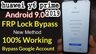 Huawei Y6 Prime 2019 MRDLX1 Frp Bypass Google Account bypass Without Pc By IrfanFrp [upl. by Akenahs]